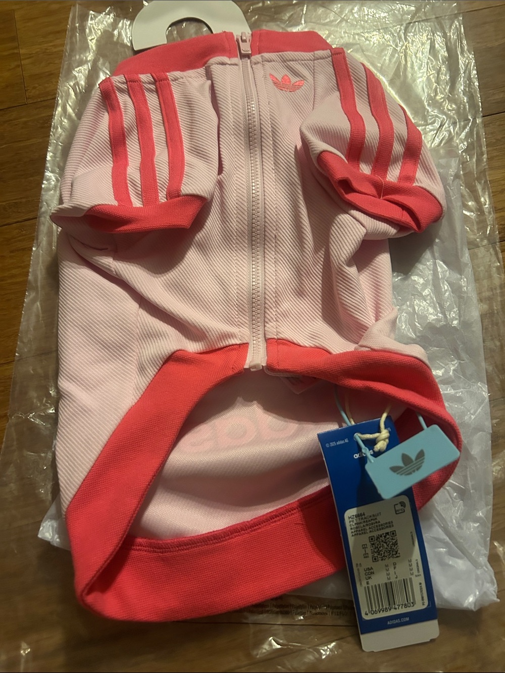 Adidas Originals Pet Tracksuit Zip-Up Jacket Dogs Cats Collection HZ6664 size M - Picture 7 of 7
